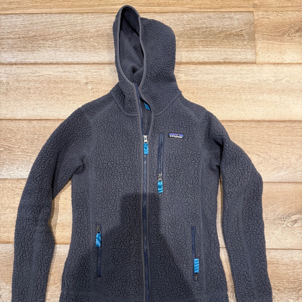 Patagonia Women's Retro Pile Hoody Small, Smolder Blue Limited edition